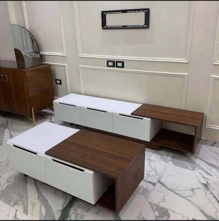 وحدة شاشة 160سم وترابيزة 80سم